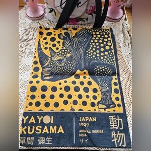 Tote Retro Rino 1997 Black & Yellow Japan NWOT 2nds Quality.